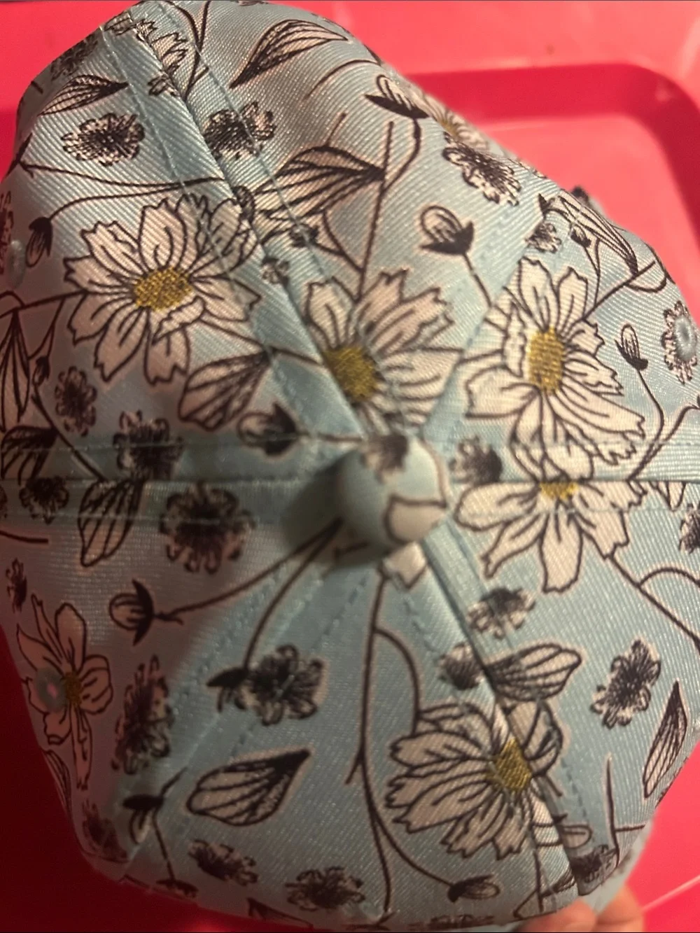 Women’s Floral Baseball Cap - Light Blue